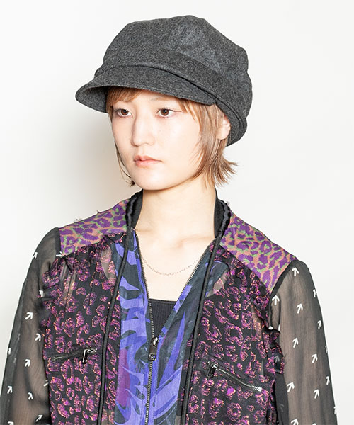 モデル頭囲：55cm 着用サイズ：ONESIZE