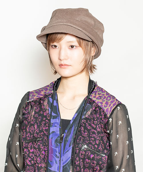 モデル頭囲：55cm 着用サイズ：ONESIZE