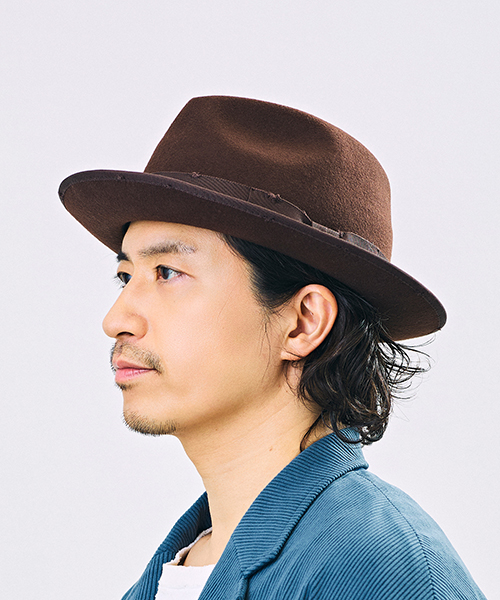 BROWN モデル頭囲：58cm 着用サイズ：Lサイズ