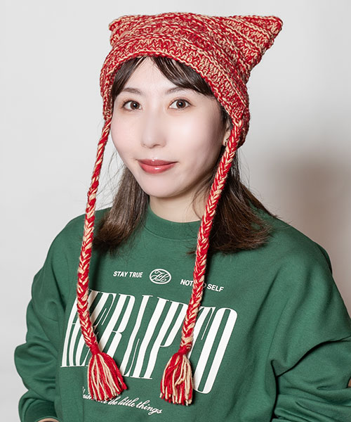 MEER KNIT2(ONESIZE RED): ニットキャップ|帽子通販|CA4LA(カシラ)公式オンラインショップ MEER KNIT2(ONESIZE RED): ニットキャップ|帽子通販|CA4LA(カシラ)公式オンラインショップ