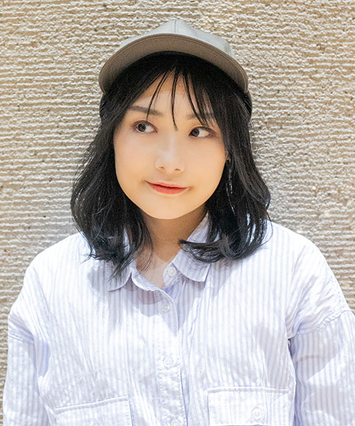モデル頭囲：55cm 着用サイズ：ONESIZE