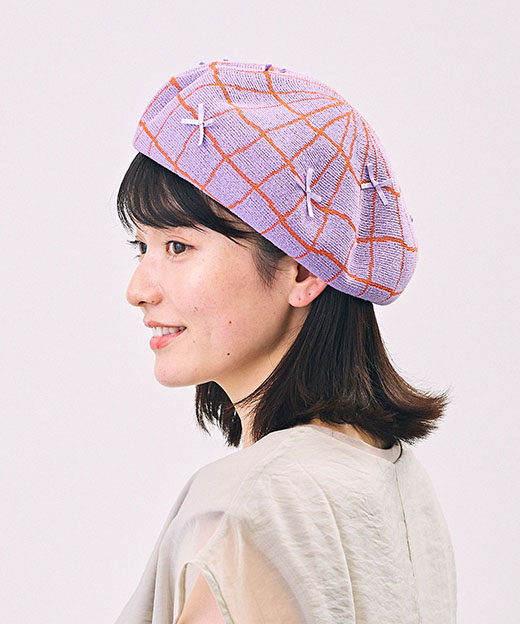 モデル頭囲：56cm 着用サイズ：ONESIZE