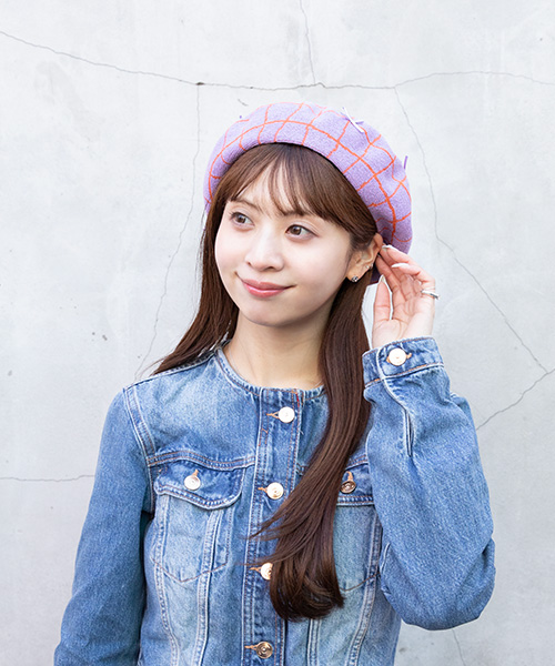 モデル頭囲：56cm 着用サイズ：ONESIZE