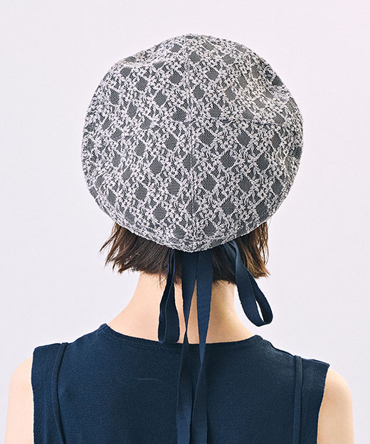 モデル頭囲：52cm 着用サイズ：ONESIZE