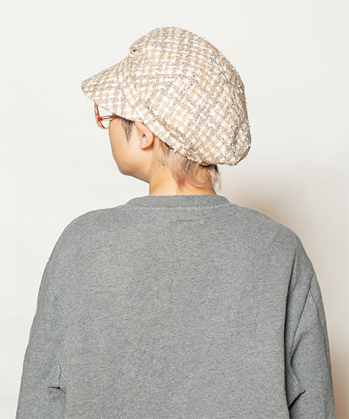 モデル頭囲：54cm 着用サイズ：ONESIZE
