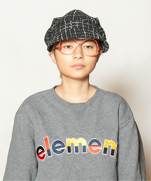 モデル頭囲：54cm 着用サイズ：ONESIZE