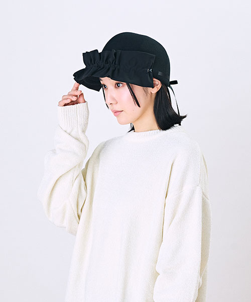 Model's head circumference: 55.5cm, wearing size ONESIZE
