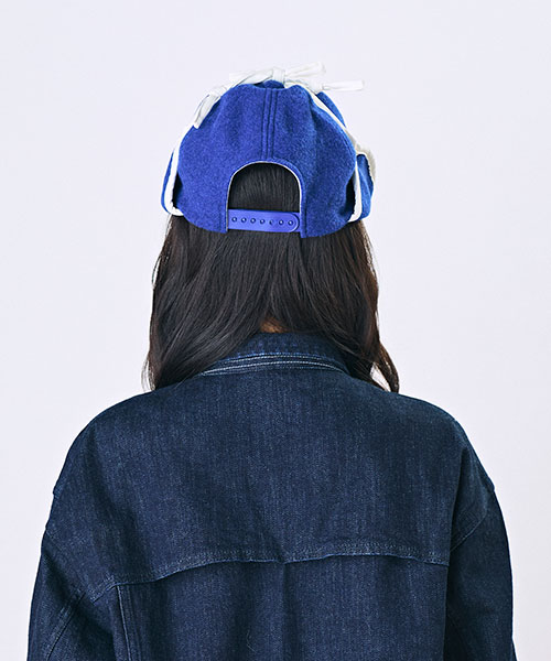 プラニフルールプリントが美しい\tHermes\tDavis Bloom キャップ PLOY (ONE SIZE BLUE): cap hat mail order | CA4LA official
