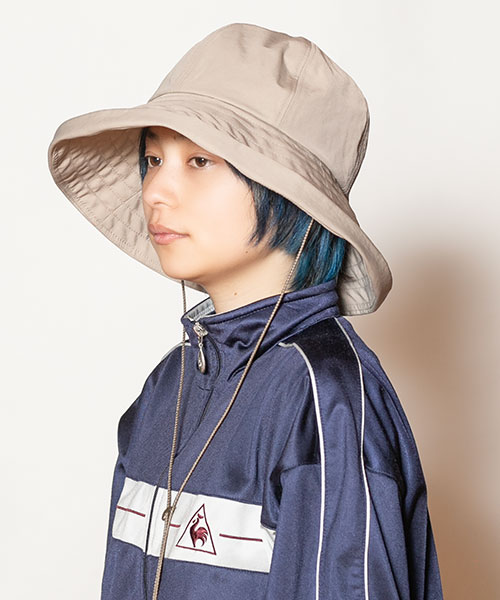 モデル頭囲：54cm 着用サイズ：ONESIZE