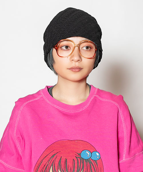 モデル頭囲：54cm 着用サイズ：ONESIZE