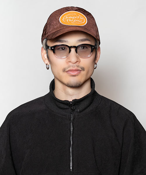 モデル頭囲：58.5㎝ 着用サイズ：ONESIZE