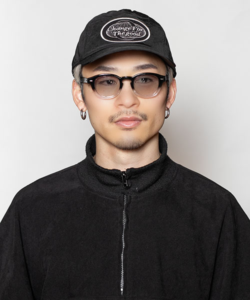 モデル頭囲：58.5㎝ 着用サイズ：ONESIZE