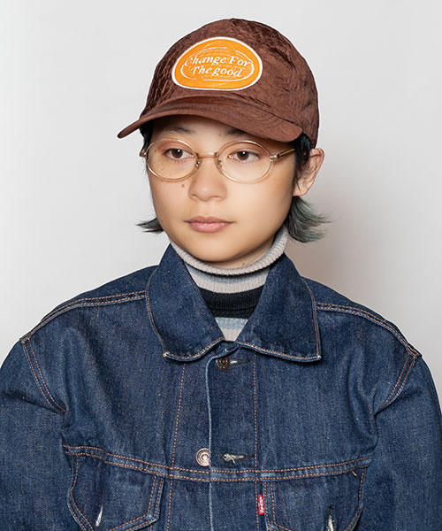 モデル頭囲：54㎝ 着用サイズ：ONESIZE