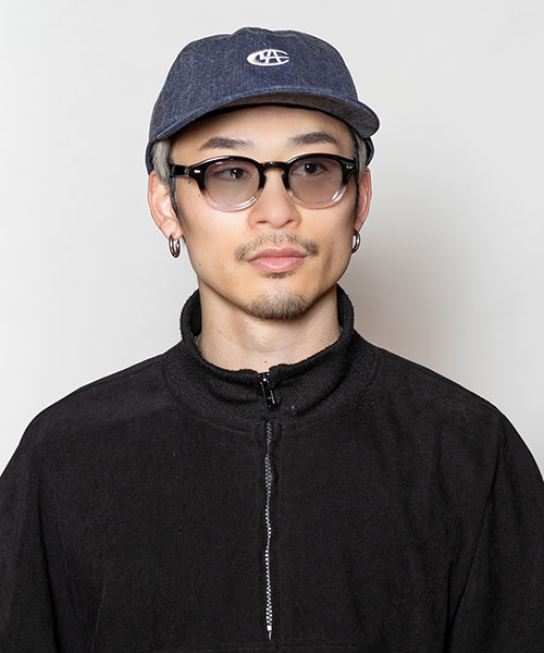 モデル頭囲：58.5㎝ 着用サイズ：ONESIZE