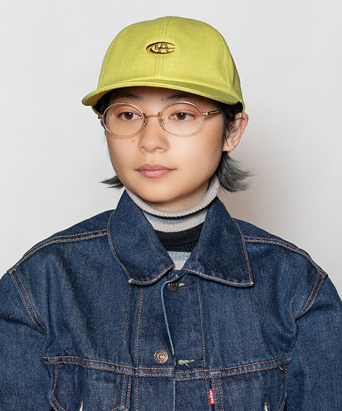 モデル頭囲：54㎝ 着用サイズ：ONESIZE