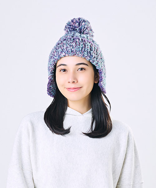 モデル頭囲：56cm 着用サイズ：ONESIZE