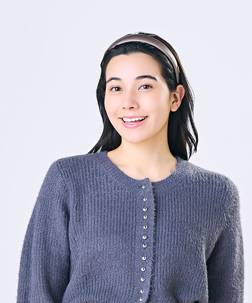 モデル頭囲：56cm 着用サイズ：ONESIZE