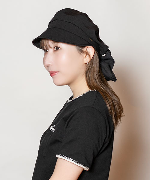 モデル頭囲：56cm 着用サイズ：ONESIZE