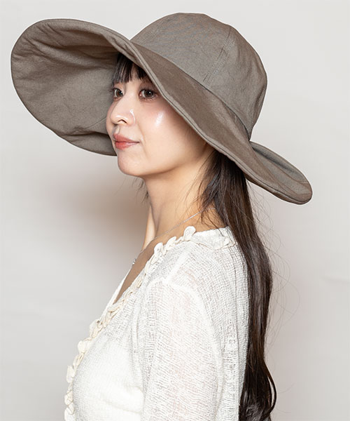 モデル頭囲：56 着用サイズ：ONESIZE