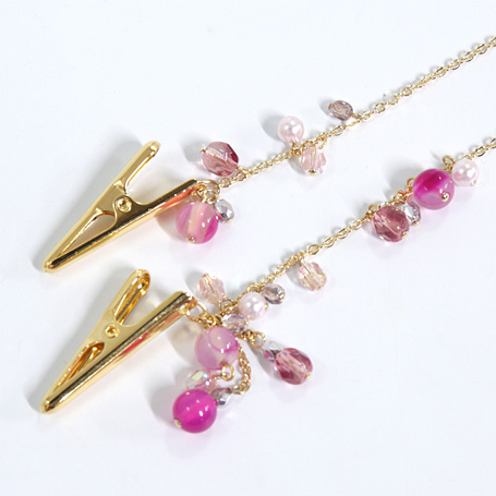 NATURAL STONE CLIP S PURPLE S