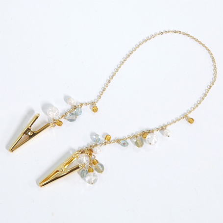 NATURAL STONE CLIP S PURPLE S