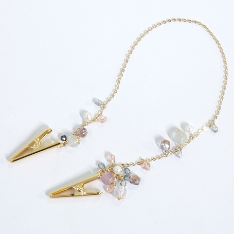 NATURAL STONE CLIP S PURPLE S