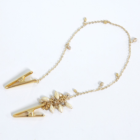 RICE PEARL CLIP S PINK S