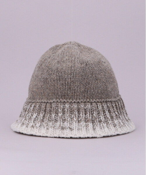 GRADATION KNIT HAT 2 BEIGE ONESIZE