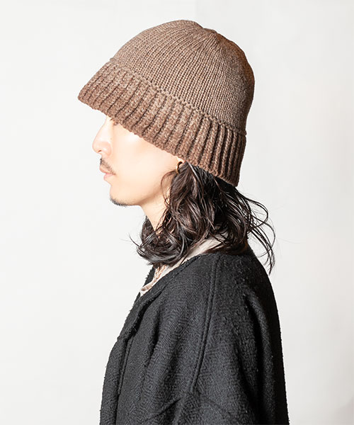 GRADATION KNIT HAT 2 BEIGE ONESIZE