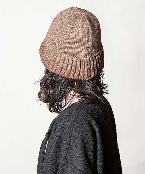 GRADATION KNIT HAT 2 BEIGE ONESIZE