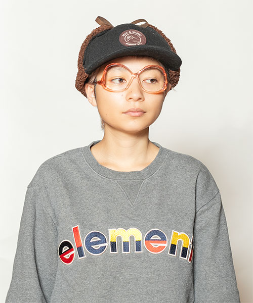 モデル頭囲：54cm 着用サイズ：ONESIZE