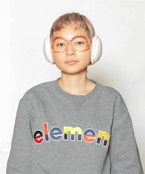 モデル頭囲：54cm 着用サイズ：ONESIZE