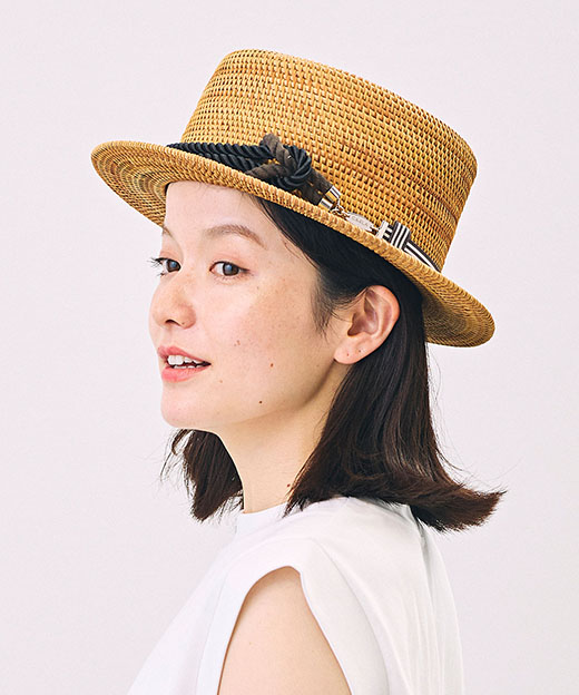 モデル頭囲：56cm 着用サイズ：ONESIZE