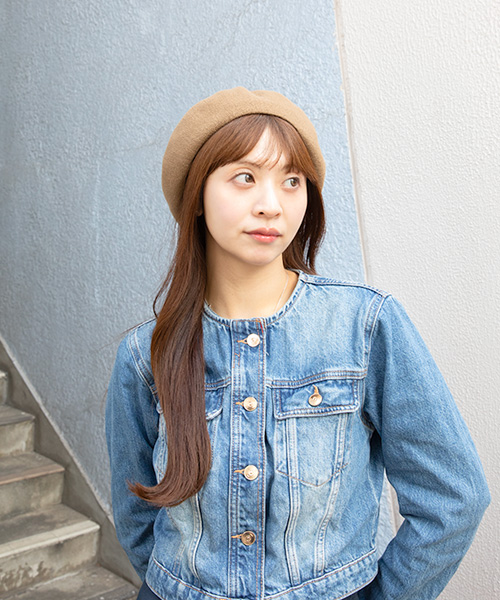 モデル頭囲：56cm 着用サイズ：ONESIZE