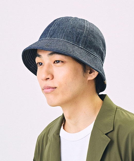 モデル頭囲：58cm 着用サイズ：ONESIZE