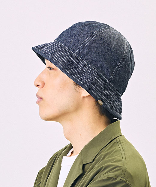 モデル頭囲：58cm 着用サイズ：ONESIZE