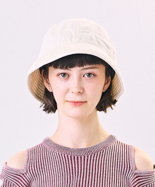 モデル頭囲：52cm 着用サイズ：ONESIZE