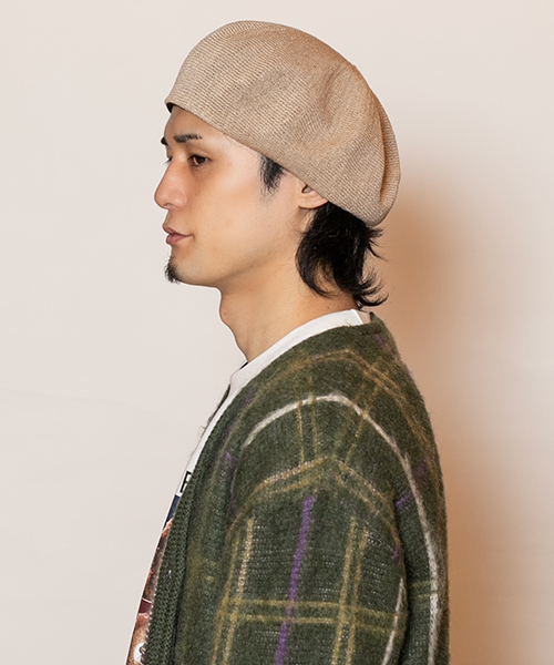 モデル頭囲：58cm 着用サイズ：ONESIZE