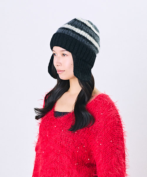 モデル頭囲：54cm 着用サイズ：ONESIZE