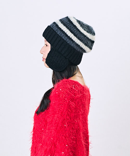 モデル頭囲：54cm 着用サイズ：ONESIZE