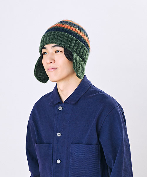 モデル頭囲：58cm 着用サイズ：ONESIZE