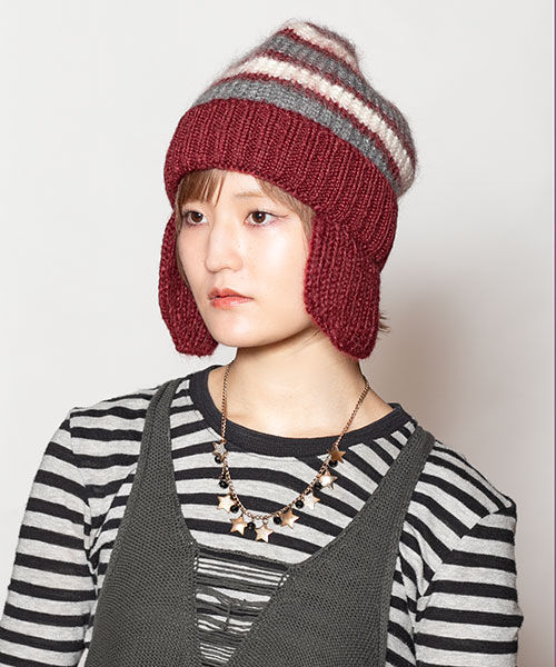 モデル頭囲：55cm 着用サイズ：ONESIZE