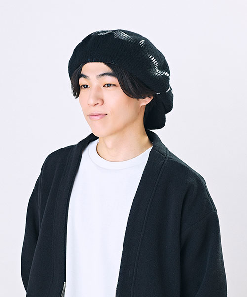 モデル頭囲：58cm 着用サイズ：ONESIZE