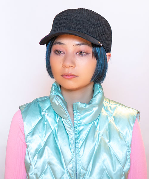 モデル頭囲：54cm 着用サイズ：ONESIZE