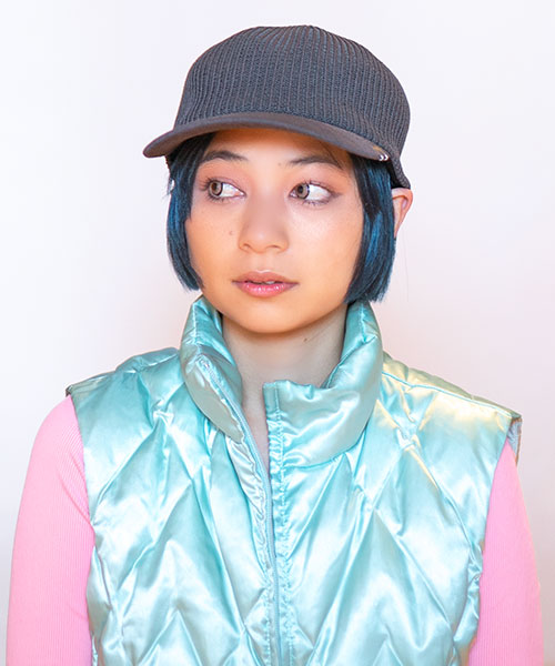 モデル頭囲：54cm 着用サイズ：ONESIZE