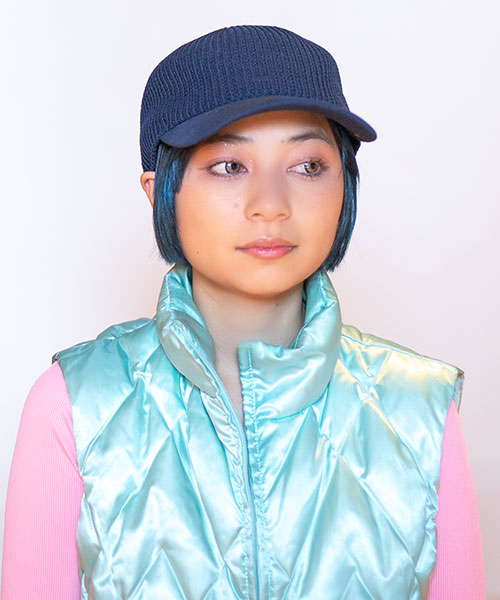 モデル頭囲：54cm 着用サイズ：ONESIZE
