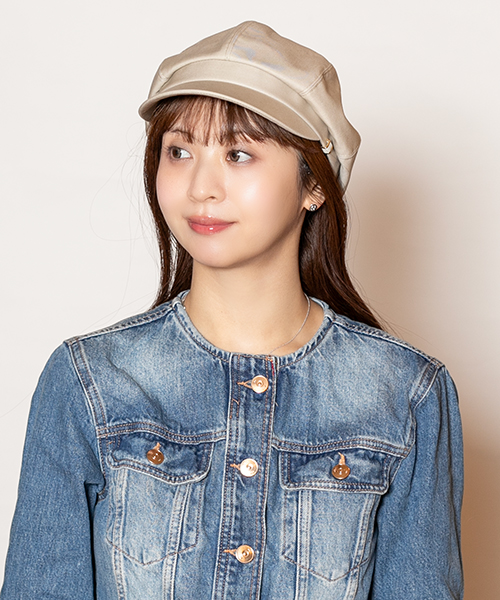 モデル頭囲：56cm 着用サイズ：ONESIZE