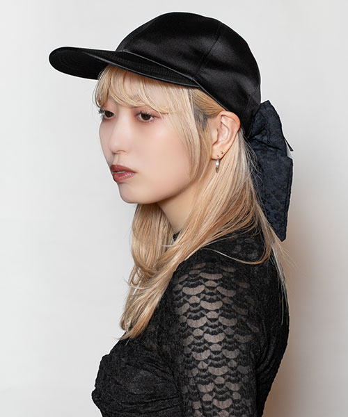 モデル頭囲：58cm 着用サイズ：ONESIZE