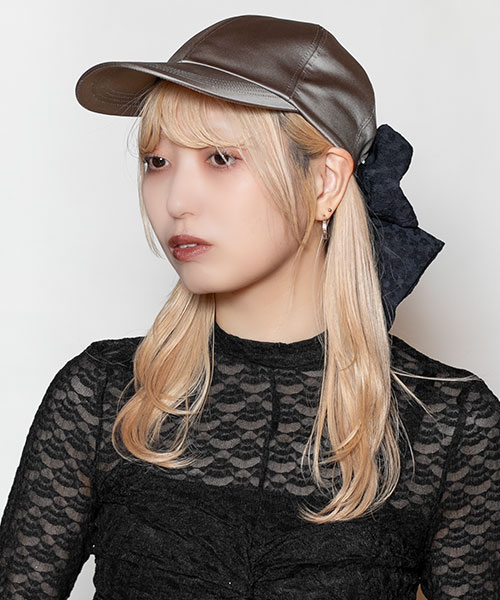 モデル頭囲：58cm 着用サイズ：ONESIZE
