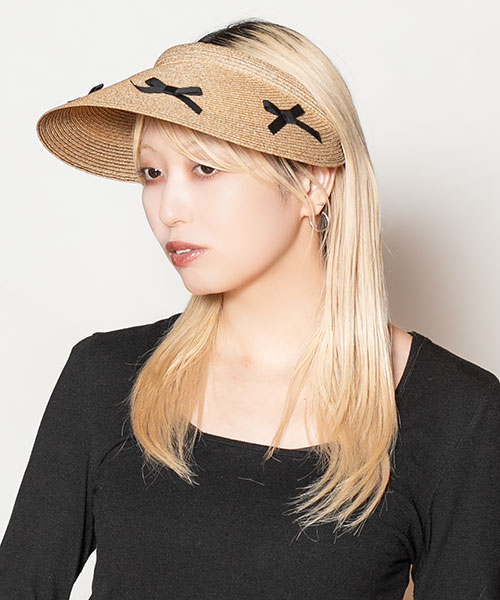 モデル頭囲：58cm 着用サイズ：ONESIZE